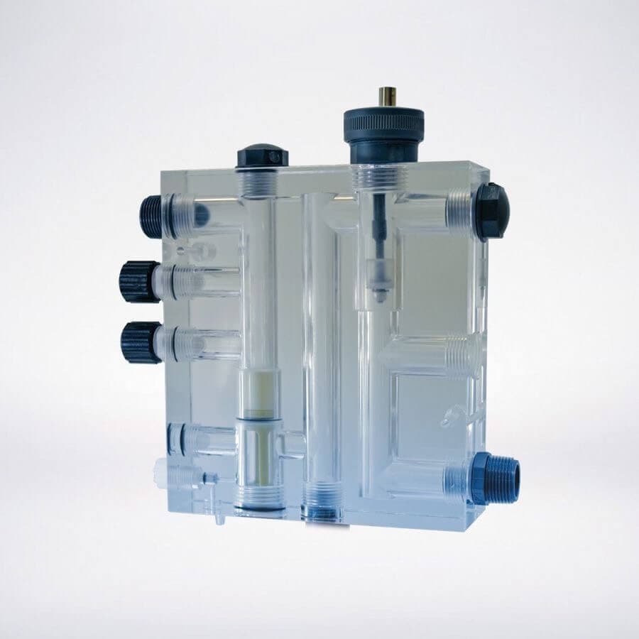 Colector con sensor de flujo.